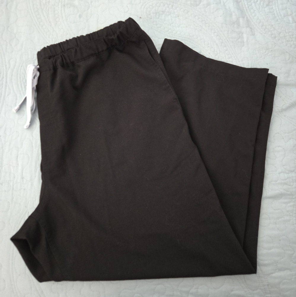 Figs Mens Pisco Basic Scrub Pants Black Color Size XXL Short